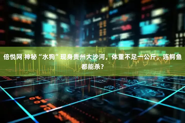 倍悦网 神秘“水狗”现身贵州大沙河，体重不足一公斤，连鳄鱼都能杀？